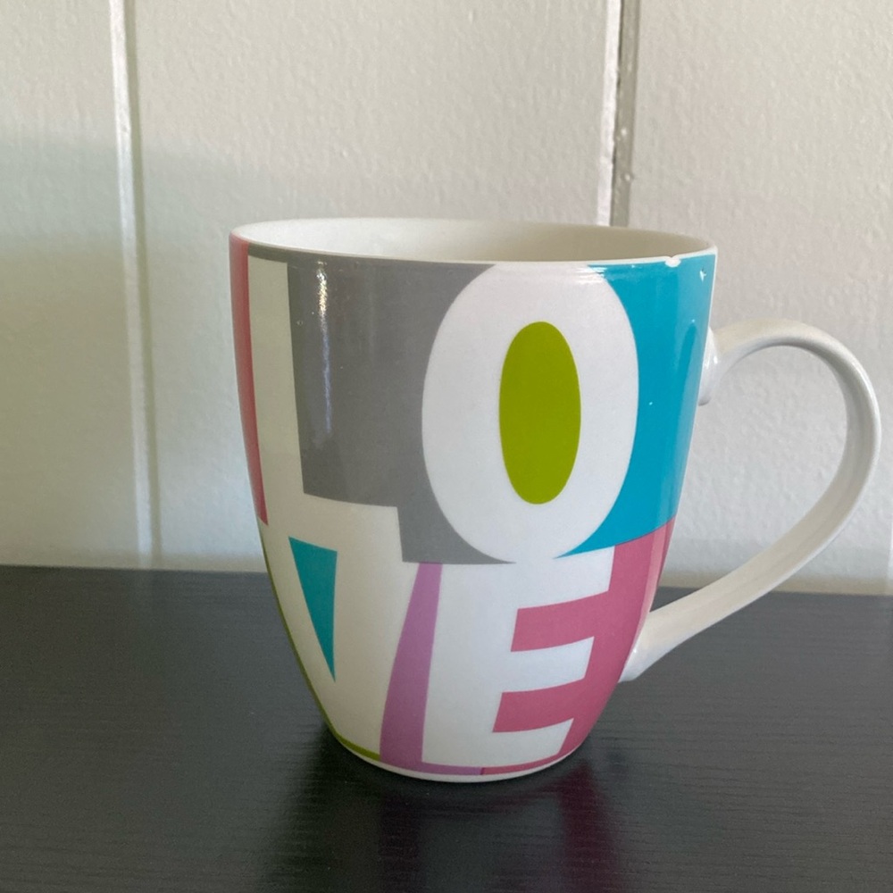 LOVE big mug (small chip on top)
